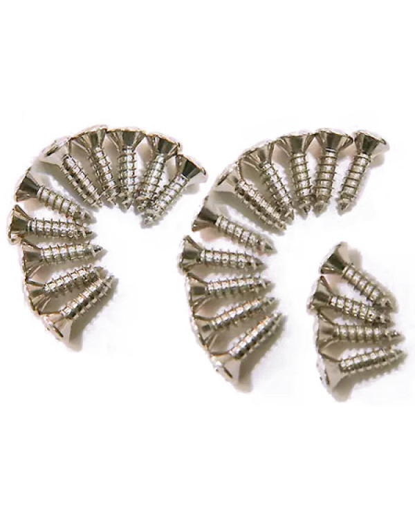 DIMARZIO GH1000C PICKGUARD / BACKPLATE SCREWS - SET OF 24 (CHROME)
