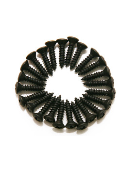 DIMARZIO FH1000BK PICKGUARD / BACKPLATE SCREWS - SET OF 24 (BLACK)