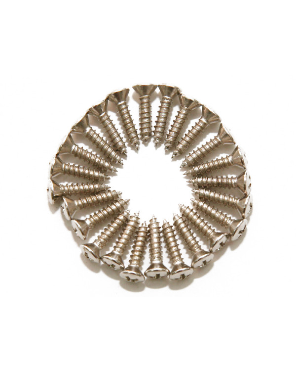 DIMARZIO FH1000C PICKGUARD / BACKPLATE SCREWS - SET OF 24 (CHROME)