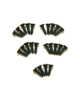 DIMARZIO GH1000BK PICKGUARD / BACKPLATE SCREWS - SET OF 24 (BLACK)