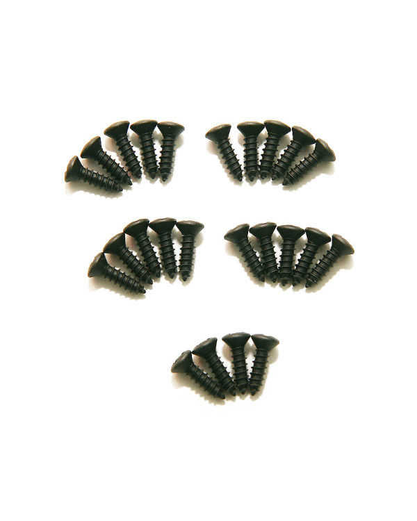 DIMARZIO GH1000BK PICKGUARD / BACKPLATE SCREWS - SET OF 24 (BLACK)