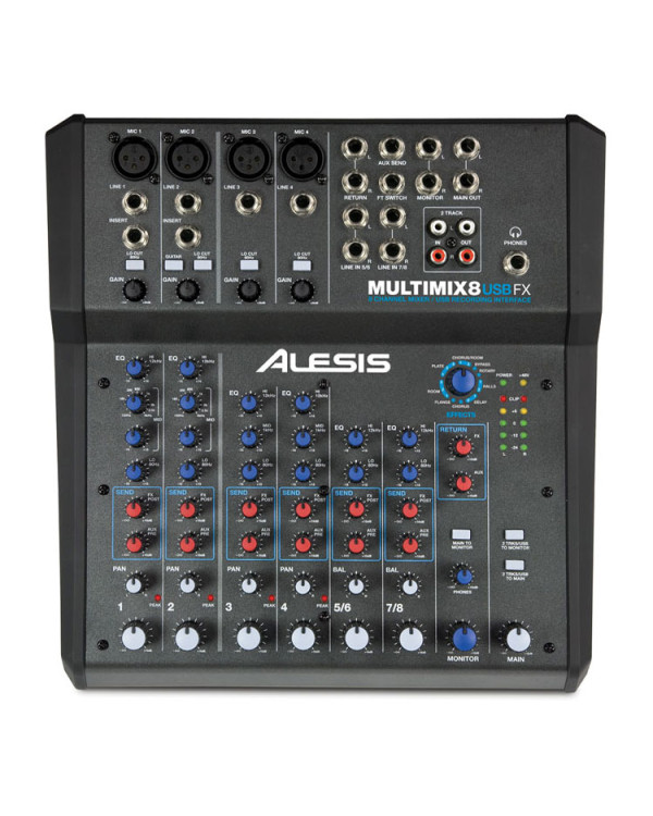 Мікшерний пульт ALESIS MULTIMIX 8 USB FX (Pro Tools)